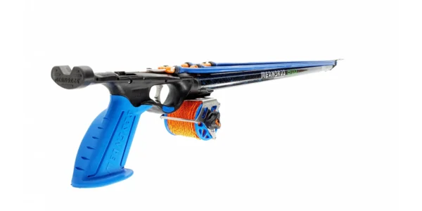 Fusil-meandros-argo-camu-bluewater-triple-goma-pesca-submarina-arpón-immersvs