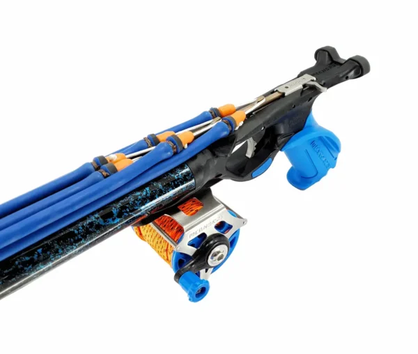 Fusil-meandros-argo-camu-bluewater-triple-goma-pesca-submarina-arpón-immersvs