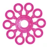 Junta tórica para varillas de pesca submarina. Sujetan la aletilla o muerte. Ayudan a apuntar. Marca One Shot. Immersvs. Color rosa flúor, amarillo flúor y blanco.