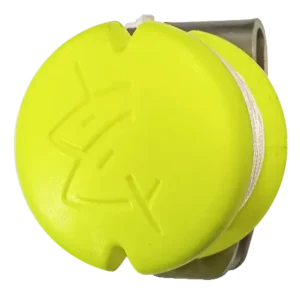 Marcadora One Shot de Pesca Submarina color amarillo flúor. Accesorio de pesca que va en el cinturón