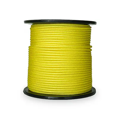 Dyneema forrado de 1.8mm y 195Kg de carga de rotura. Con camisa de poliéster de 16 hebras. El mejor cabo con funda para carretes de fusiles de pesca submarina y obuses. Color amarillo oro. En 50 y 100m.