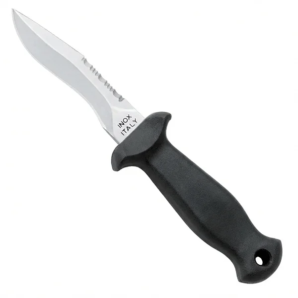 Cuchillo-puñal-pesca-submarina-sub-9-mac-coltellerie-cinturón-negro