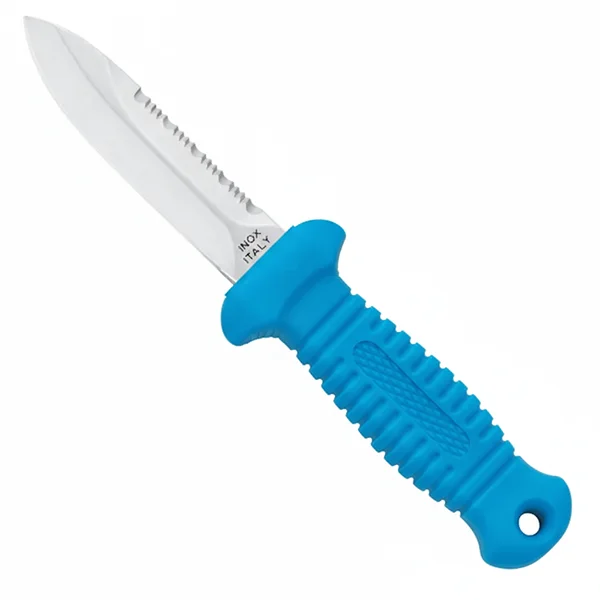 Cuchillo-punal-pesca-submarina-sub-9d-mac-coltellerie-pierna-azul