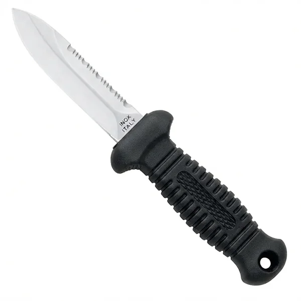 Cuchillo-punal-pesca-submarina-sub-9d-mac-coltellerie-pierna-negro