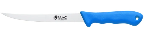Cuchillo-fileteador-pescado-pescatero-d300c-mac-coltellerie-flexible-azul de 18cm