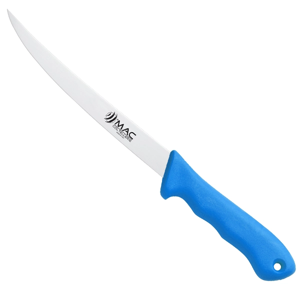 Cuchillo-fileteador-pescado-pescatero-d300c-mac-coltellerie-flexible-azul de 18cm